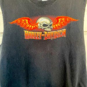 Harley-Davidson Sleeveless T-shirt Austin-Texas Large